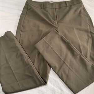 White House Black Market Olive/Tan Dress Pants